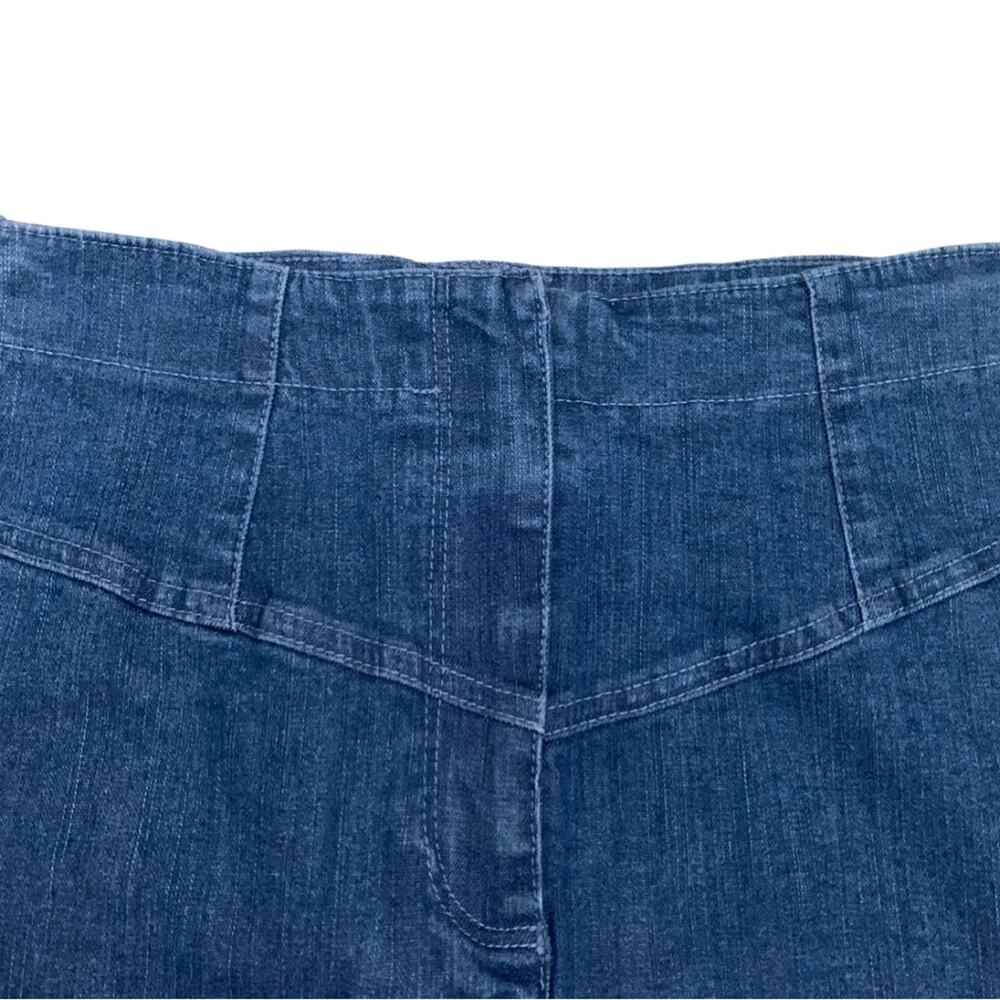 2/$30 Blue Denim Pencil Skirt Size Small Jean Short Mini Stretch Y2K High Waist - Picture 3 of 10